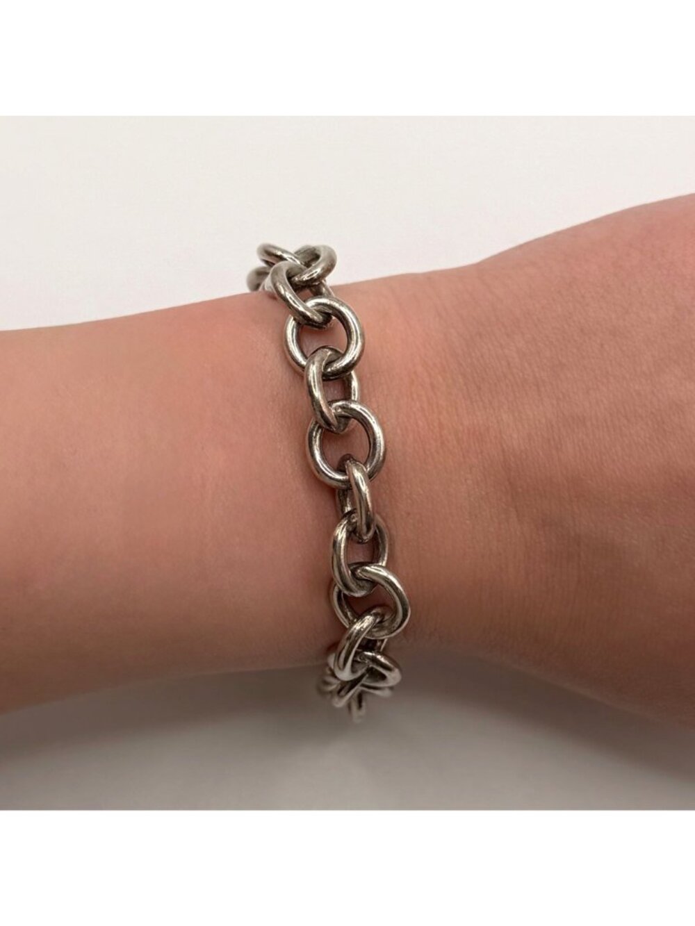 Tiffany & Co. Heart Tag Charm Bracelet Sterling Silver 925 - Picture 3 of 5